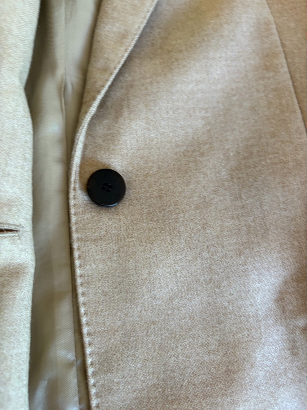 Theory Beige Single-Button Wool-Blend Blazer - Picture 4 of 12